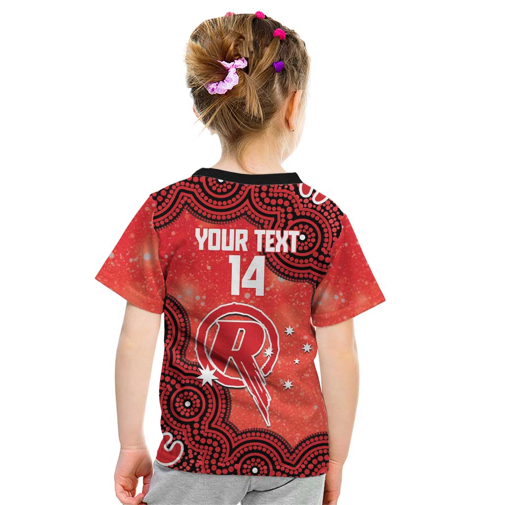 Melbourne Renegades NAIDOC Week 2026 Custom Kid T Shirt 50 Years Deadly Indigenous Art Glitter Effect