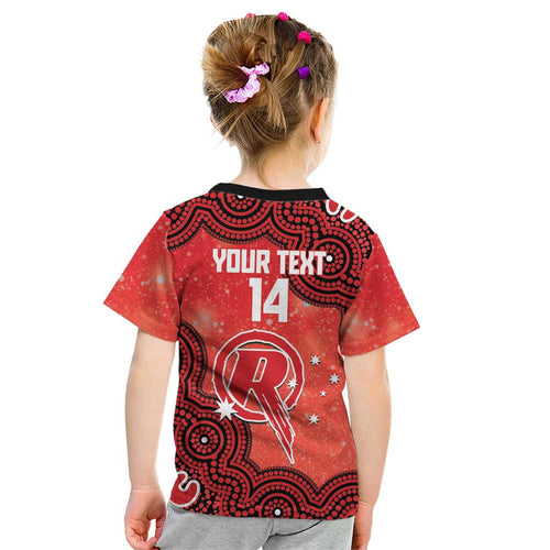 Melbourne Renegades NAIDOC Week 2026 Custom Kid T Shirt 50 Years Deadly Indigenous Art Glitter Effect