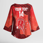Melbourne Renegades NAIDOC Week 2026 Custom Kimono Sleeve Blouse 50 Years Deadly Indigenous Art Glitter Effect