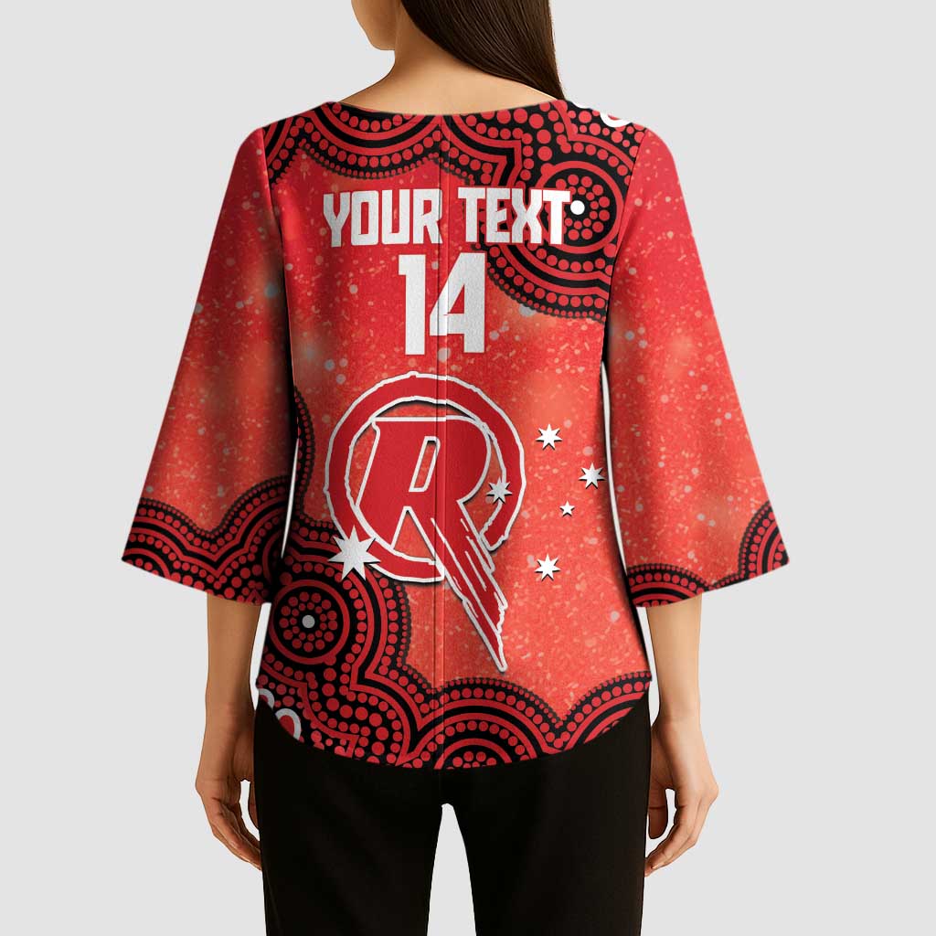 Melbourne Renegades NAIDOC Week 2026 Custom Kimono Sleeve Blouse 50 Years Deadly Indigenous Art Glitter Effect