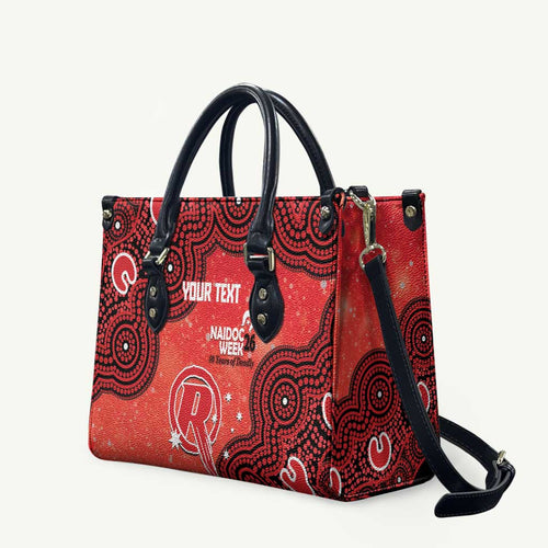 Melbourne Renegades NAIDOC Week 2026 Custom Leather Bag 50 Years Deadly Indigenous Art Glitter Effect