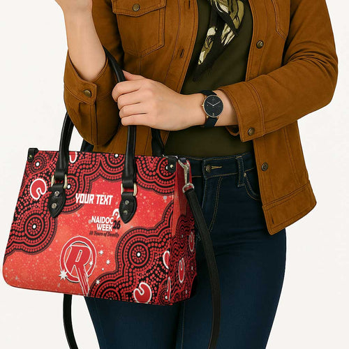 Melbourne Renegades NAIDOC Week 2026 Custom Leather Bag 50 Years Deadly Indigenous Art Glitter Effect