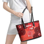 Melbourne Renegades NAIDOC Week 2026 Custom Leather Tote Bag 50 Years Deadly Indigenous Art Glitter Effect