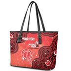 Melbourne Renegades NAIDOC Week 2026 Custom Leather Tote Bag 50 Years Deadly Indigenous Art Glitter Effect