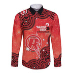 Melbourne Renegades NAIDOC Week 2026 Custom Long Sleeve Button Shirt 50 Years Deadly Indigenous Art Glitter Effect