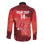 Melbourne Renegades NAIDOC Week 2026 Custom Long Sleeve Button Shirt 50 Years Deadly Indigenous Art Glitter Effect
