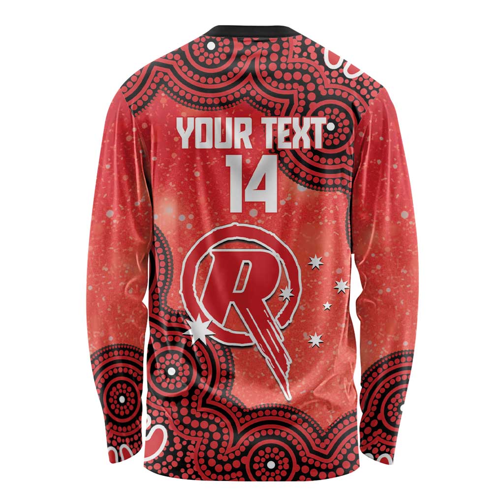 Melbourne Renegades NAIDOC Week 2026 Custom Long Sleeve Shirt 50 Years Deadly Indigenous Art Glitter Effect