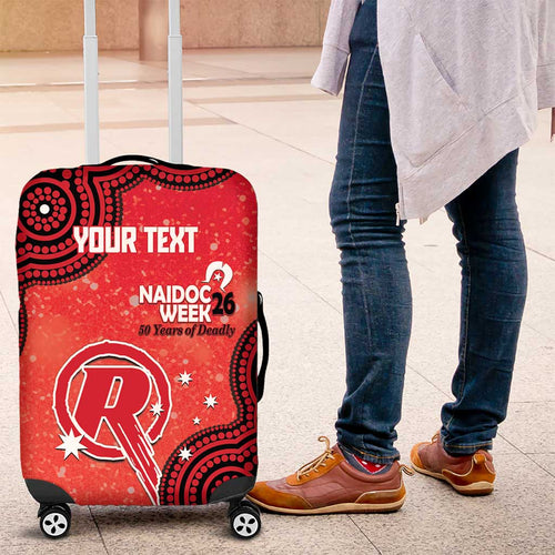 Melbourne Renegades NAIDOC Week 2026 Custom Luggage Cover 50 Years Deadly Indigenous Art Glitter Effect