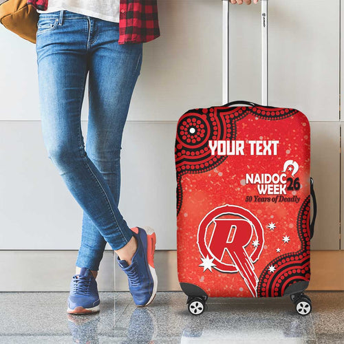Melbourne Renegades NAIDOC Week 2026 Custom Luggage Cover 50 Years Deadly Indigenous Art Glitter Effect