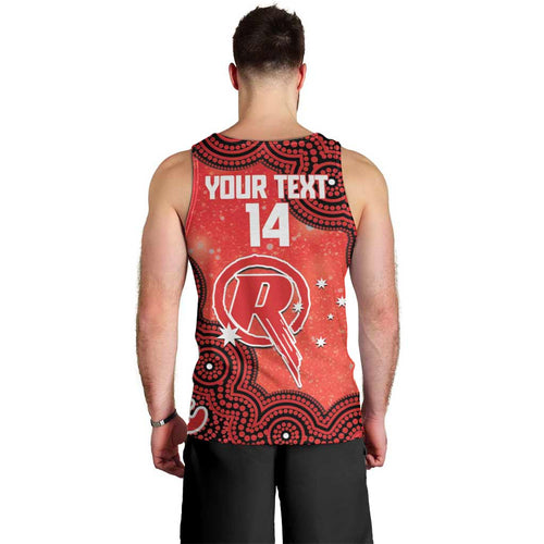 Melbourne Renegades NAIDOC Week 2026 Custom Men Tank Top 50 Years Deadly Indigenous Art Glitter Effect