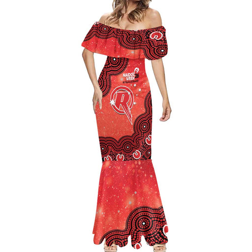 Melbourne Renegades NAIDOC Week 2026 Custom Mermaid Dress 50 Years Deadly Indigenous Art Glitter Effect