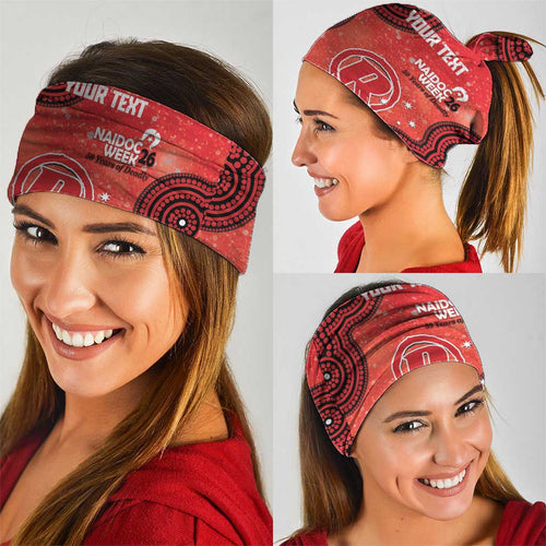 Melbourne Renegades NAIDOC Week 2026 Custom Neck Gaiter 50 Years Deadly Indigenous Art Glitter Effect