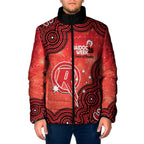 Melbourne Renegades NAIDOC Week 2026 Custom Padded Jacket 50 Years Deadly Indigenous Art Glitter Effect
