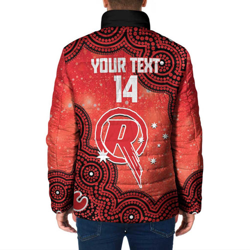 Melbourne Renegades NAIDOC Week 2026 Custom Padded Jacket 50 Years Deadly Indigenous Art Glitter Effect