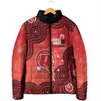 Melbourne Renegades NAIDOC Week 2026 Custom Padded Jacket 50 Years Deadly Indigenous Art Glitter Effect
