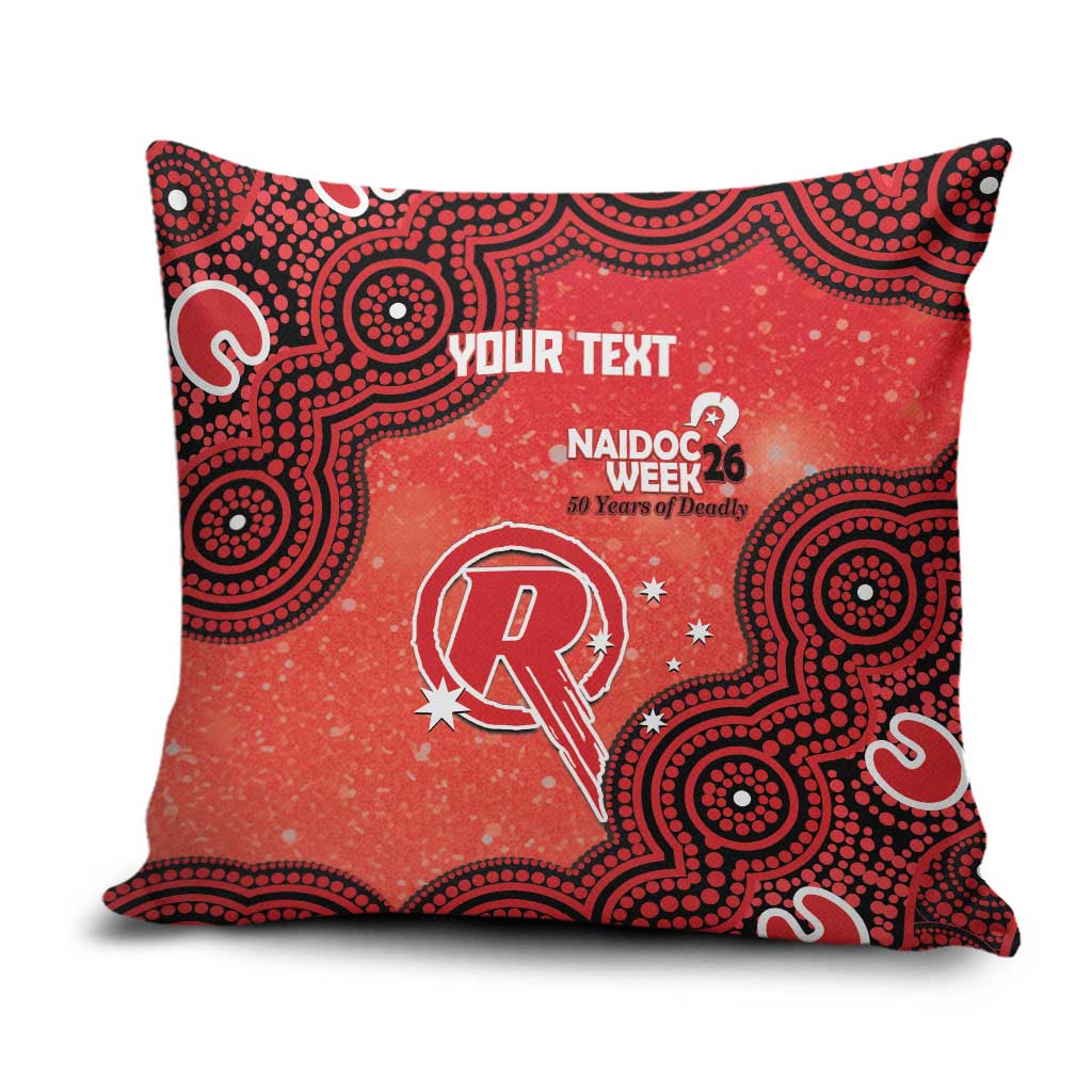 Melbourne Renegades NAIDOC Week 2026 Custom Pillow Cover 50 Years Deadly Indigenous Art Glitter Effect
