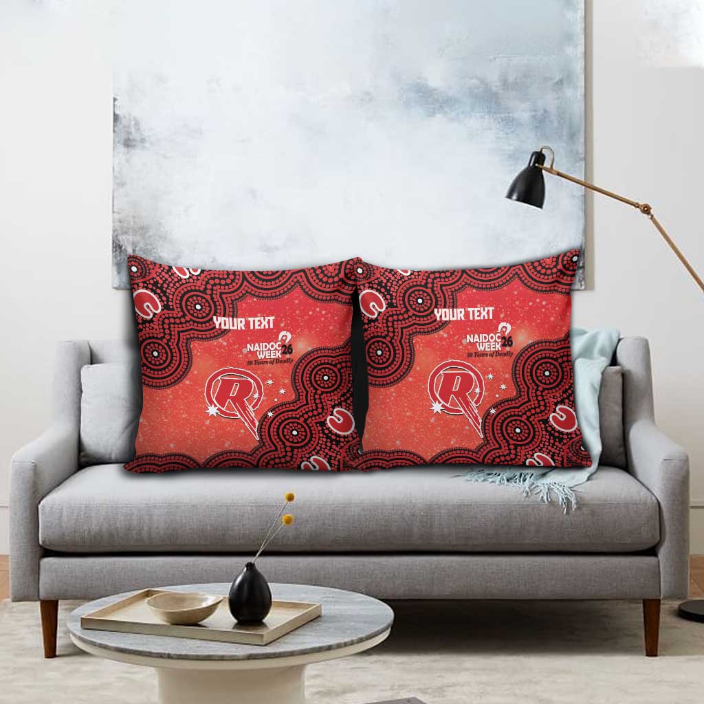 Melbourne Renegades NAIDOC Week 2026 Custom Pillow Cover 50 Years Deadly Indigenous Art Glitter Effect
