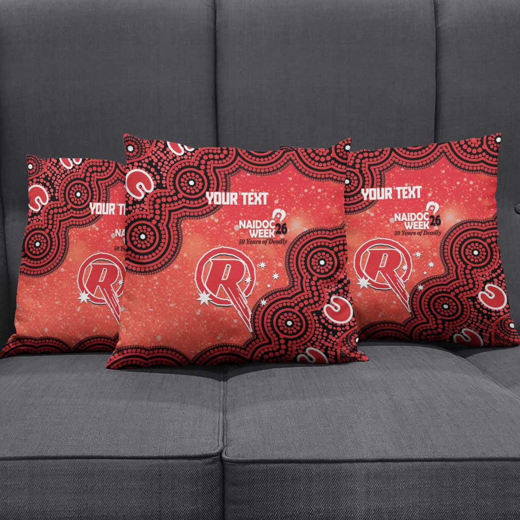 Melbourne Renegades NAIDOC Week 2026 Custom Pillow Cover 50 Years Deadly Indigenous Art Glitter Effect