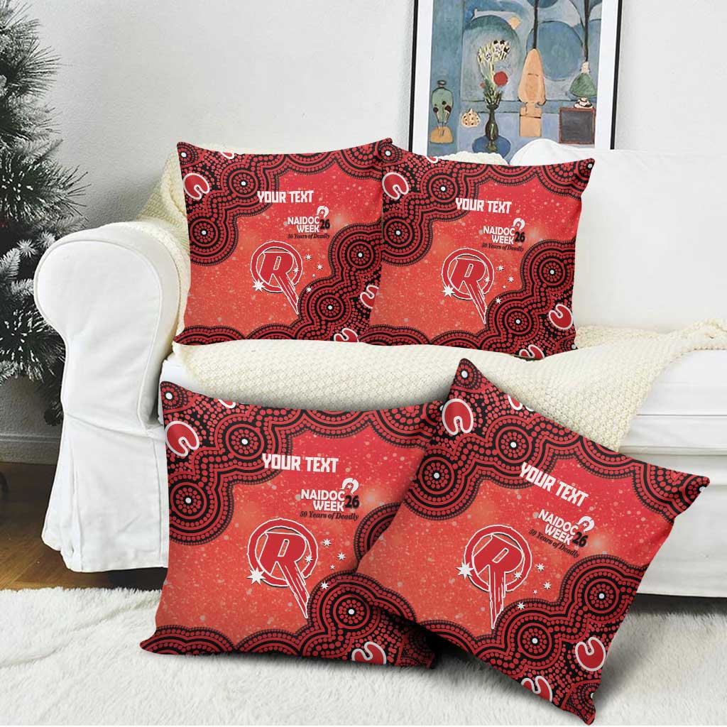Melbourne Renegades NAIDOC Week 2026 Custom Pillow Cover 50 Years Deadly Indigenous Art Glitter Effect