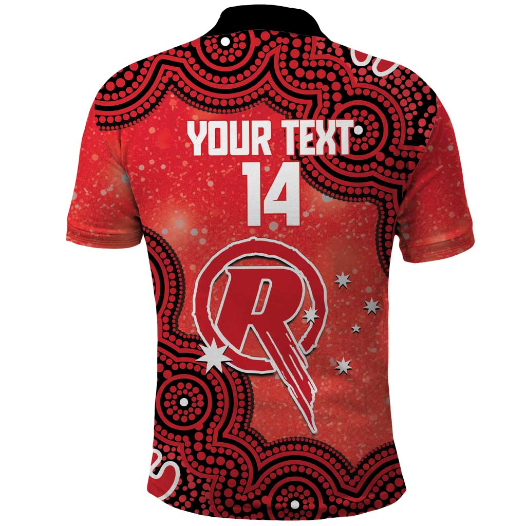 Melbourne Renegades NAIDOC Week 2026 Custom Polo Shirt 50 Years Deadly Indigenous Art Glitter Effect