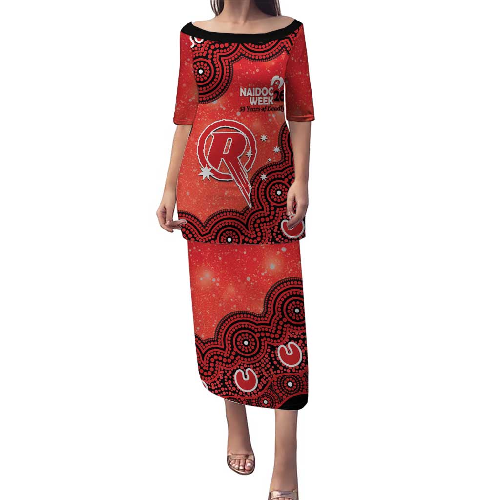Melbourne Renegades NAIDOC Week 2026 Custom Puletasi 50 Years Deadly Indigenous Art Glitter Effect