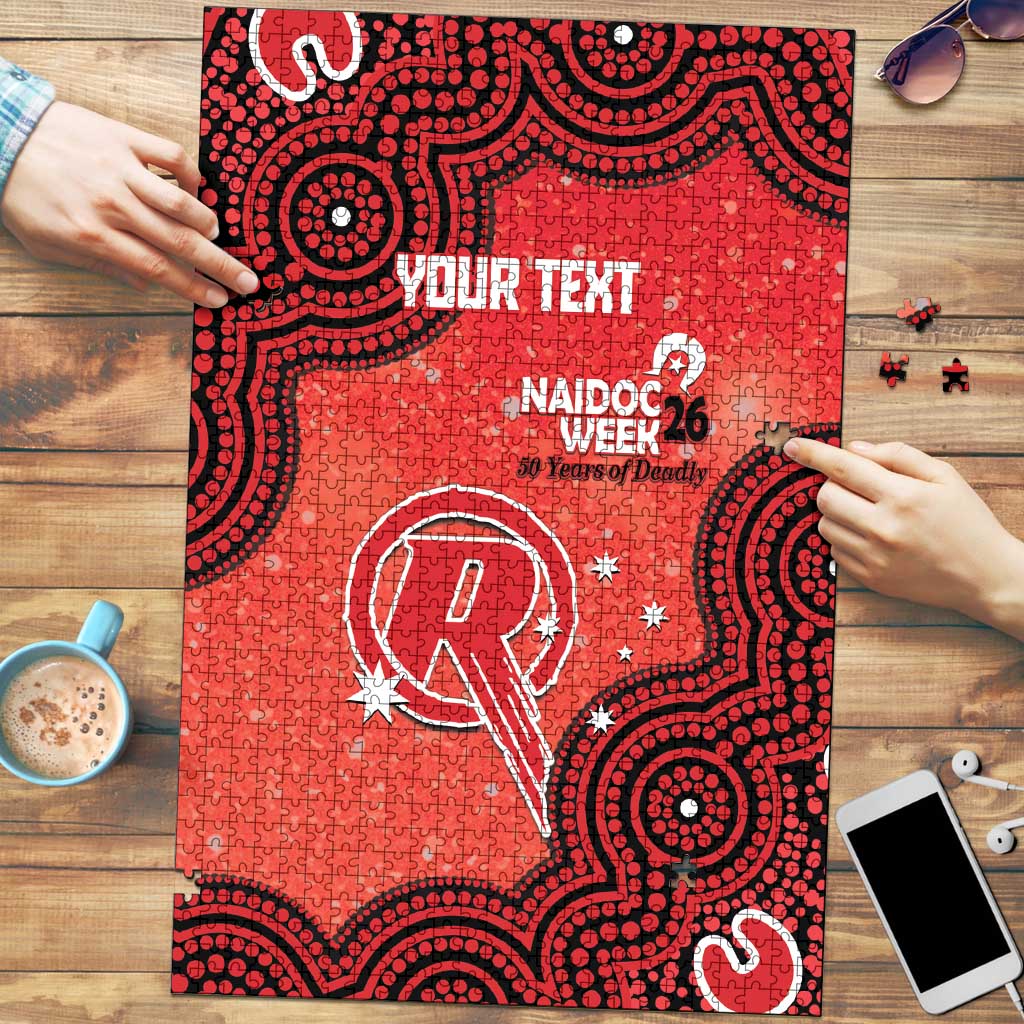 Melbourne Renegades NAIDOC Week 2026 Custom Puzzle 50 Years Deadly Indigenous Art Glitter Effect