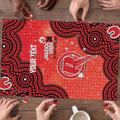 Melbourne Renegades NAIDOC Week 2026 Custom Puzzle 50 Years Deadly Indigenous Art Glitter Effect