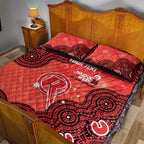 Melbourne Renegades NAIDOC Week 2026 Custom Quilt Bed Set 50 Years Deadly Indigenous Art Glitter Effect