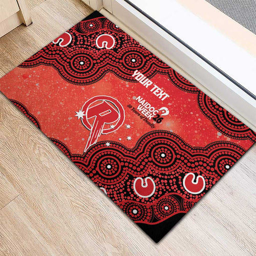 Melbourne Renegades NAIDOC Week 2026 Custom Rubber Doormat 50 Years Deadly Indigenous Art Glitter Effect