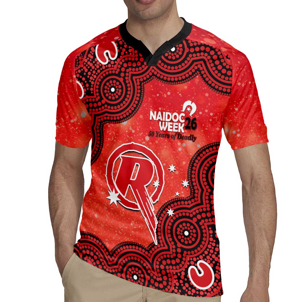 Melbourne Renegades NAIDOC Week 2026 Custom Rugby Jersey 50 Years Deadly Indigenous Art Glitter Effect