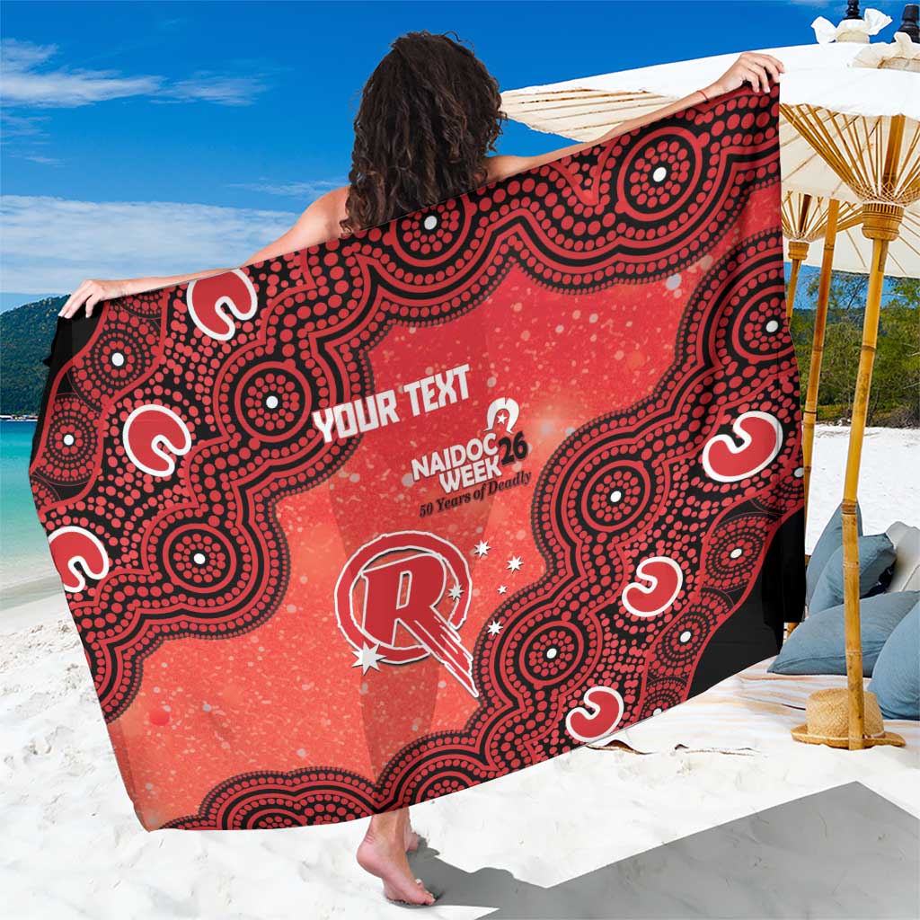 Melbourne Renegades NAIDOC Week 2026 Custom Sarong 50 Years Deadly Indigenous Art Glitter Effect
