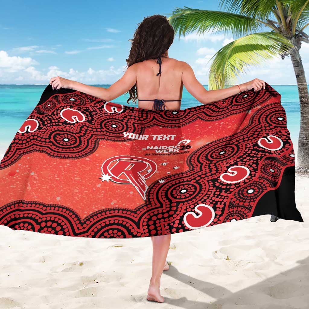Melbourne Renegades NAIDOC Week 2026 Custom Sarong 50 Years Deadly Indigenous Art Glitter Effect