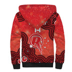 Melbourne Renegades NAIDOC Week 2026 Custom Sherpa Hoodie 50 Years Deadly Indigenous Art Glitter Effect