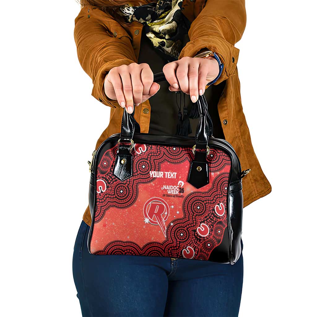 Melbourne Renegades NAIDOC Week 2026 Custom Shoulder Handbag 50 Years Deadly Indigenous Art Glitter Effect