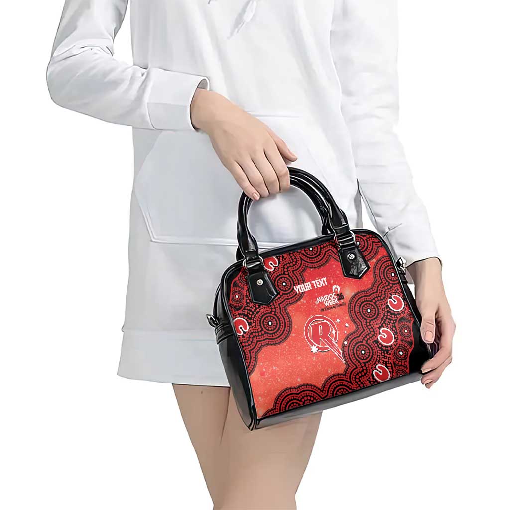 Melbourne Renegades NAIDOC Week 2026 Custom Shoulder Handbag 50 Years Deadly Indigenous Art Glitter Effect