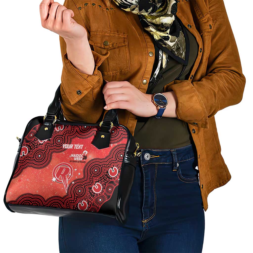 Melbourne Renegades NAIDOC Week 2026 Custom Shoulder Handbag 50 Years Deadly Indigenous Art Glitter Effect
