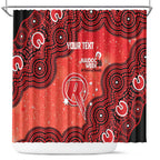 Melbourne Renegades NAIDOC Week 2026 Custom Shower Curtain 50 Years Deadly Indigenous Art Glitter Effect