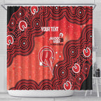 Melbourne Renegades NAIDOC Week 2026 Custom Shower Curtain 50 Years Deadly Indigenous Art Glitter Effect
