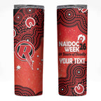 Melbourne Renegades NAIDOC Week 2026 Custom Skinny Tumbler 50 Years Deadly Indigenous Art Glitter Effect