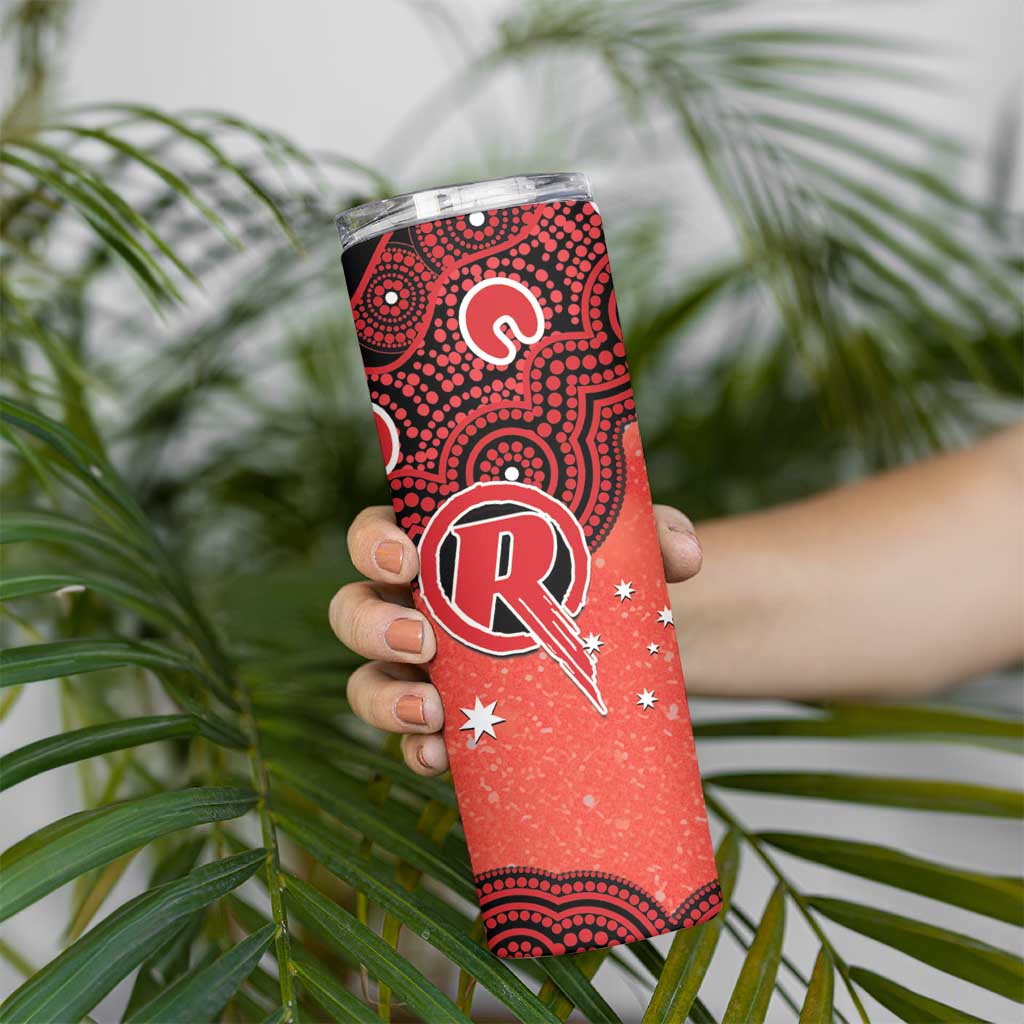 Melbourne Renegades NAIDOC Week 2026 Custom Skinny Tumbler 50 Years Deadly Indigenous Art Glitter Effect