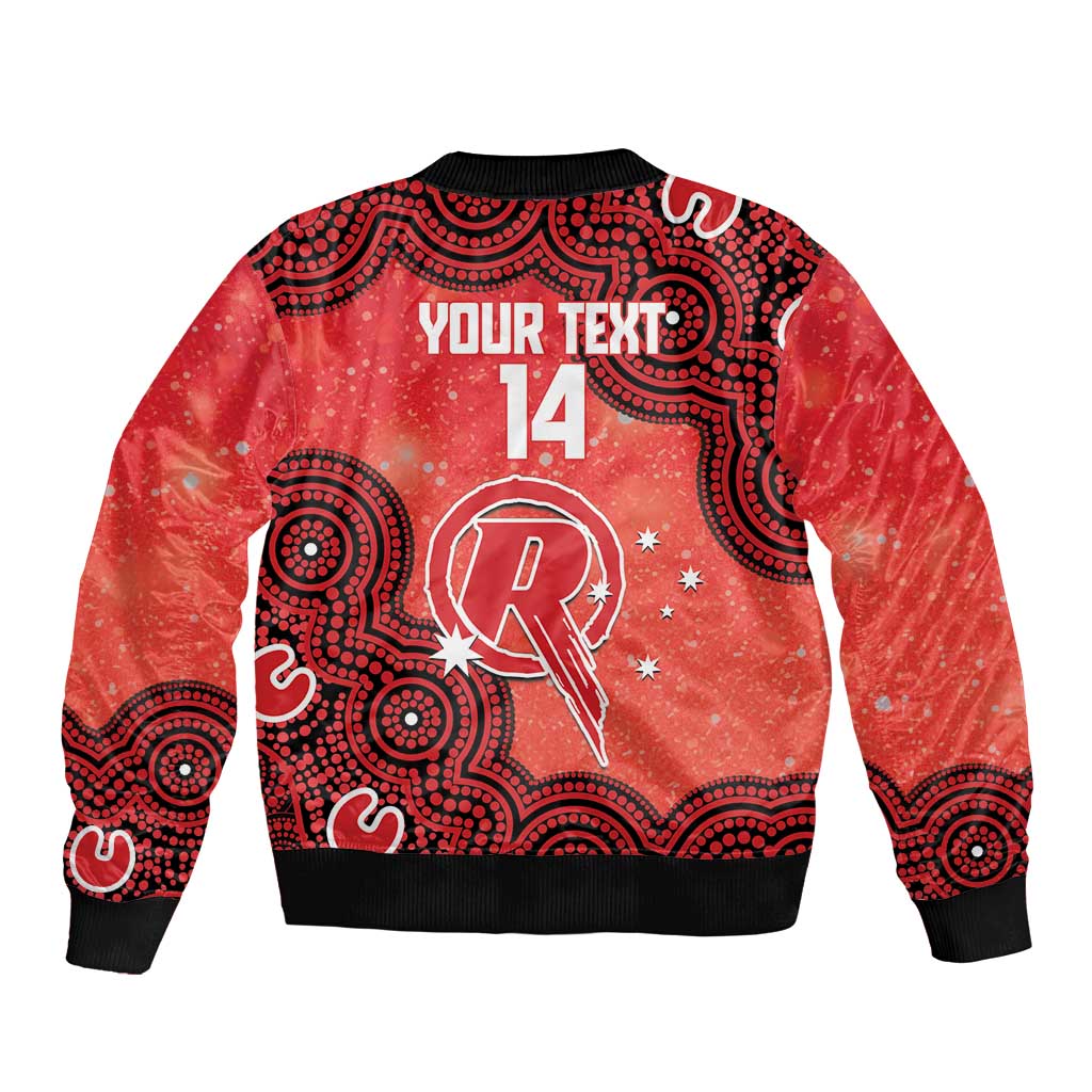 Melbourne Renegades NAIDOC Week 2026 Custom Sleeve Zip Bomber Jacket 50 Years Deadly Indigenous Art Glitter Effect