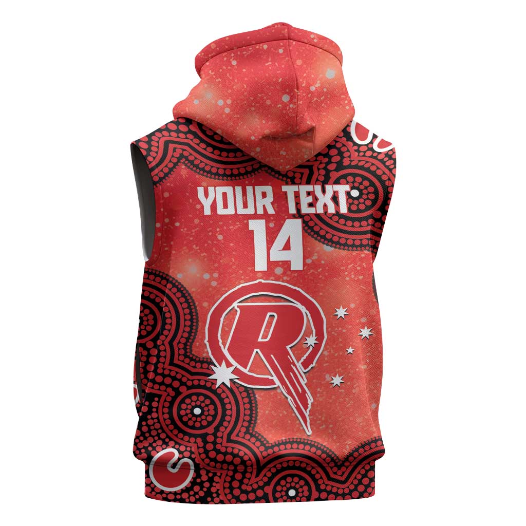Melbourne Renegades NAIDOC Week 2026 Custom Sleeveless Hoodie 50 Years Deadly Indigenous Art Glitter Effect