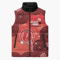 Melbourne Renegades NAIDOC Week 2026 Custom Sleeveless Puffer Jacket 50 Years Deadly Indigenous Art Glitter Effect