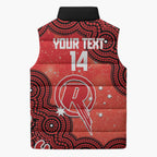 Melbourne Renegades NAIDOC Week 2026 Custom Sleeveless Puffer Jacket 50 Years Deadly Indigenous Art Glitter Effect