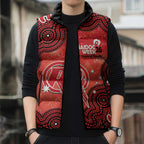 Melbourne Renegades NAIDOC Week 2026 Custom Sleeveless Puffer Jacket 50 Years Deadly Indigenous Art Glitter Effect