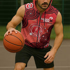 Melbourne Renegades NAIDOC Week 2026 Custom Sleeveless Zip Hoodie 50 Years Deadly Indigenous Art Glitter Effect