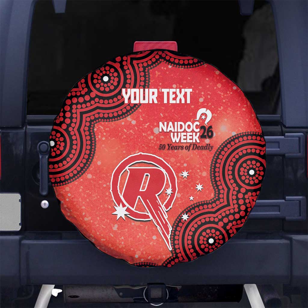 Melbourne Renegades NAIDOC Week 2026 Custom Spare Tire Cover 50 Years Deadly Indigenous Art Glitter Effect