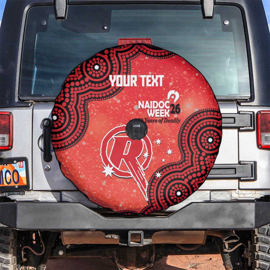Melbourne Renegades NAIDOC Week 2026 Custom Spare Tire Cover 50 Years Deadly Indigenous Art Glitter Effect