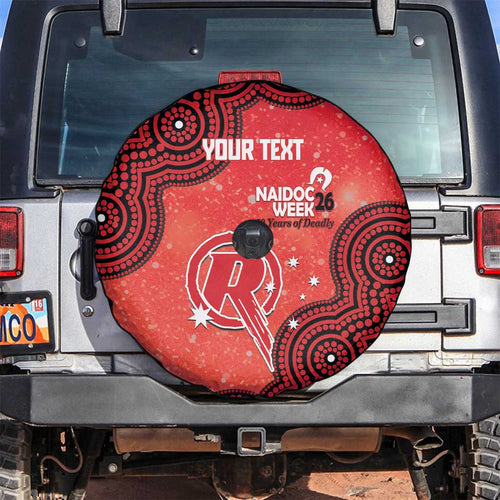 Melbourne Renegades NAIDOC Week 2026 Custom Spare Tire Cover 50 Years Deadly Indigenous Art Glitter Effect