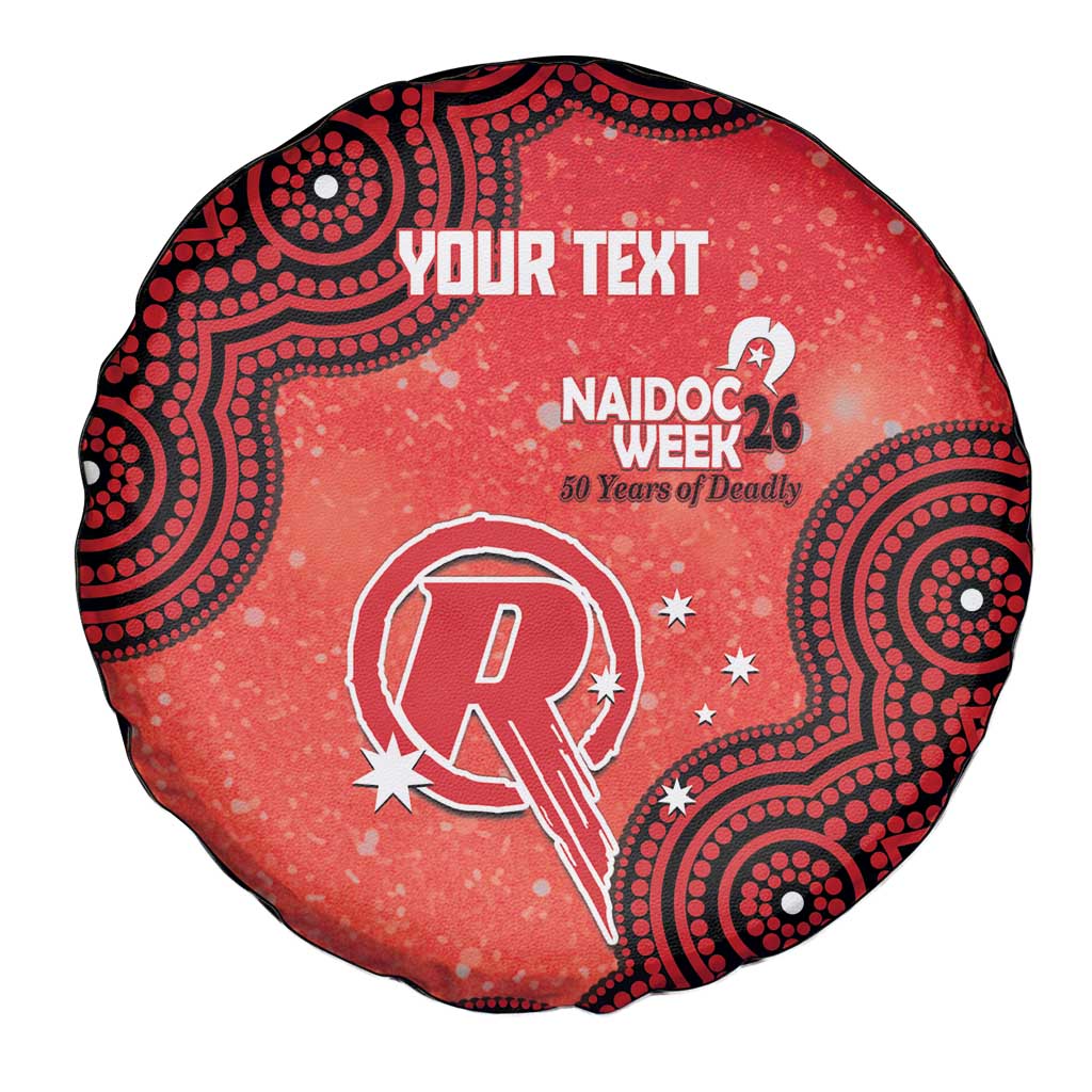 Melbourne Renegades NAIDOC Week 2026 Custom Spare Tire Cover 50 Years Deadly Indigenous Art Glitter Effect
